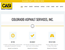 Tablet Screenshot of coloradoasphalt.com